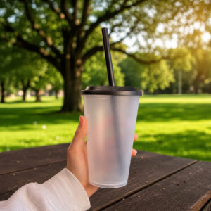 Vaso 380cc Reutilizables Con Tapa