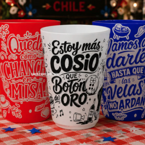 Pack 18 Vasos 500cc Fiestas Patrias